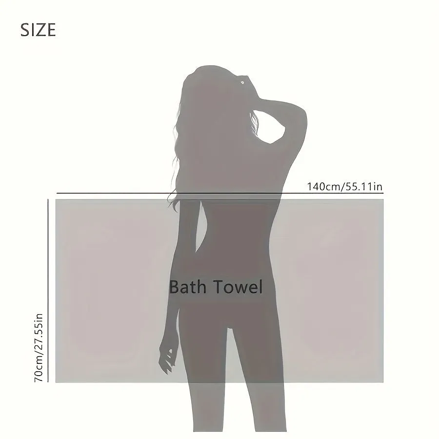 2-Piece -"Quick-Dry" Luxury Microfiber Bath Towels, 2pcs Ultra Absorbent & Soft Waffle Weave, Quick Dry For Spa, Gym, Travel