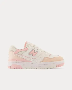 550 White / Pink Low Top Sneakers