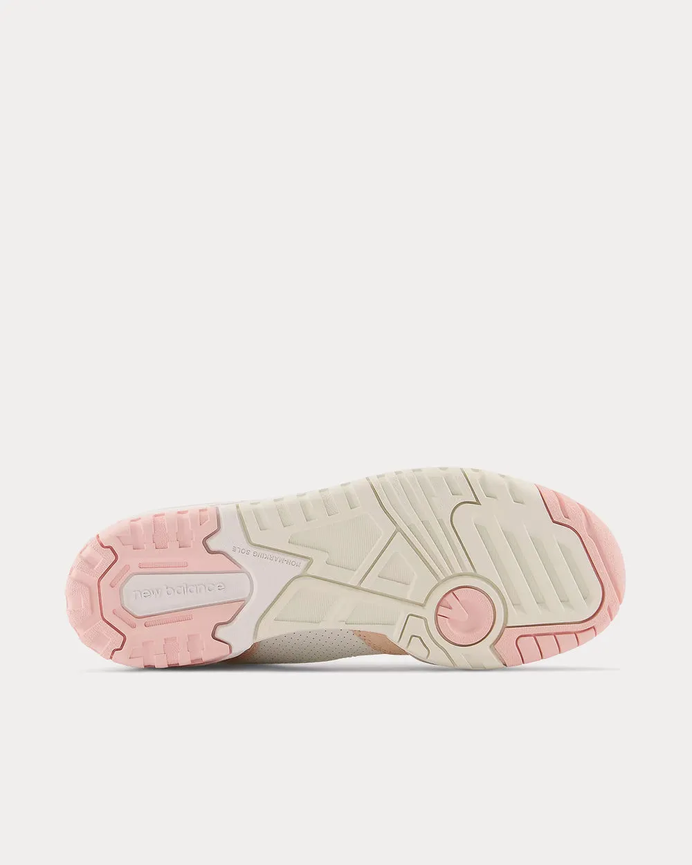 550 White / Pink Low Top Sneakers
