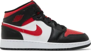 Air Jordan 1 Mid GS 'Bred Toe'