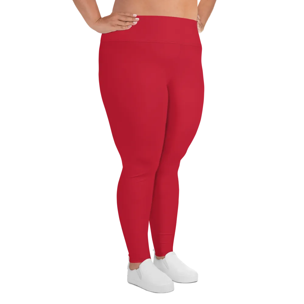 Athletic Apparatus Red Black logo Plus Size Leggings