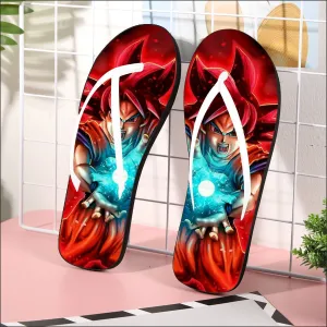 Awesome Red Hair Goku DBZ Flip Flops