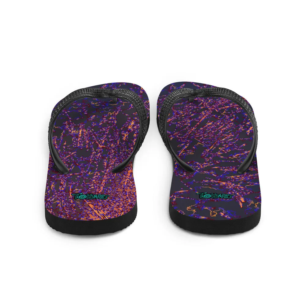 Blue Fire-Flip-Flops