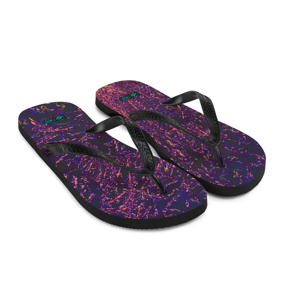 Blue Fire-Flip-Flops