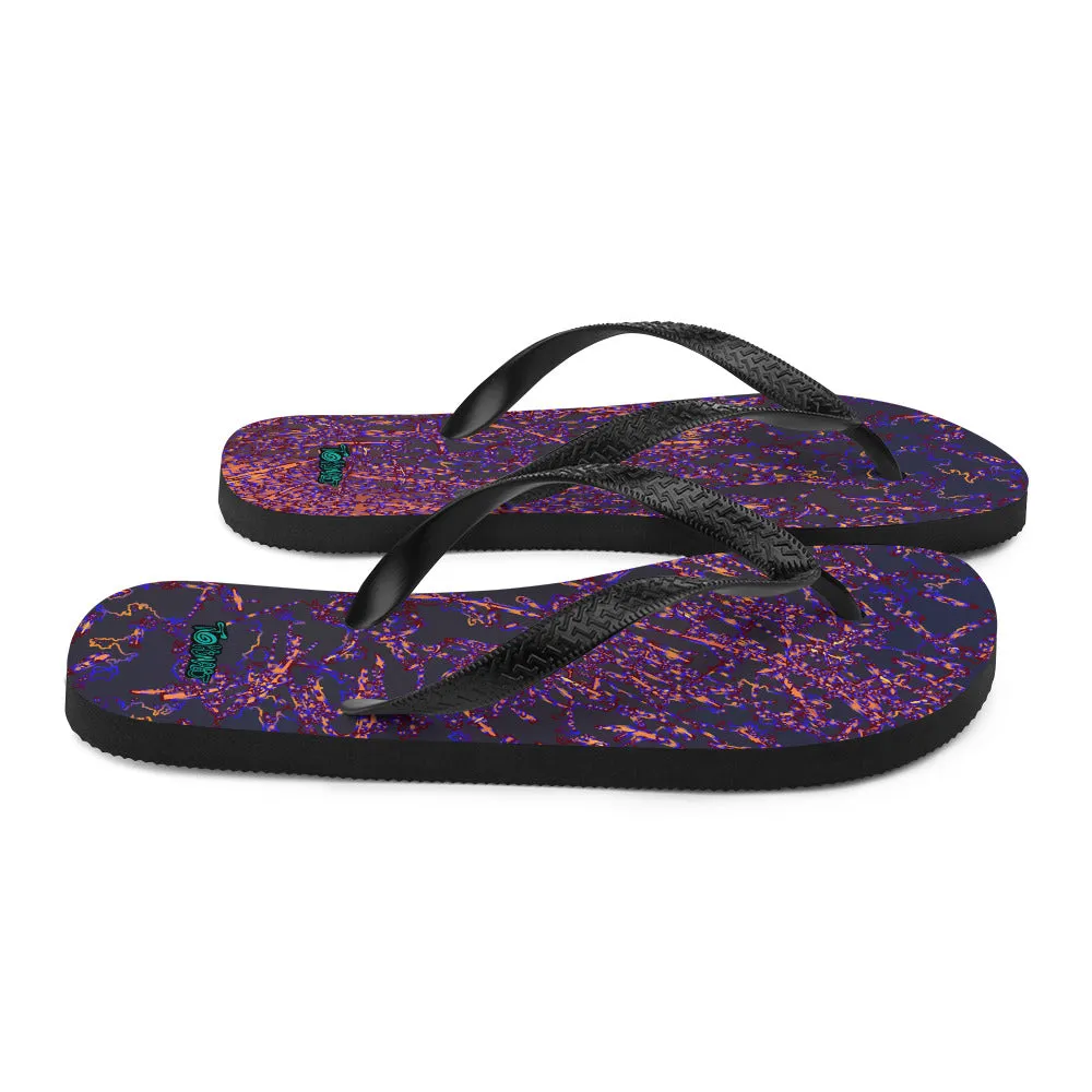 Blue Fire-Flip-Flops