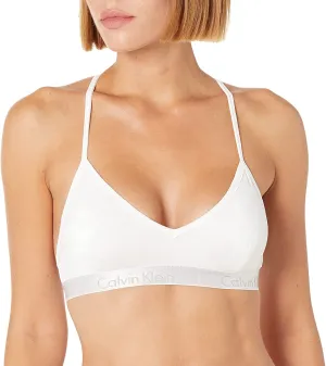 Calvin Klein Women's Motive Cotton Lightly Lined Bralette