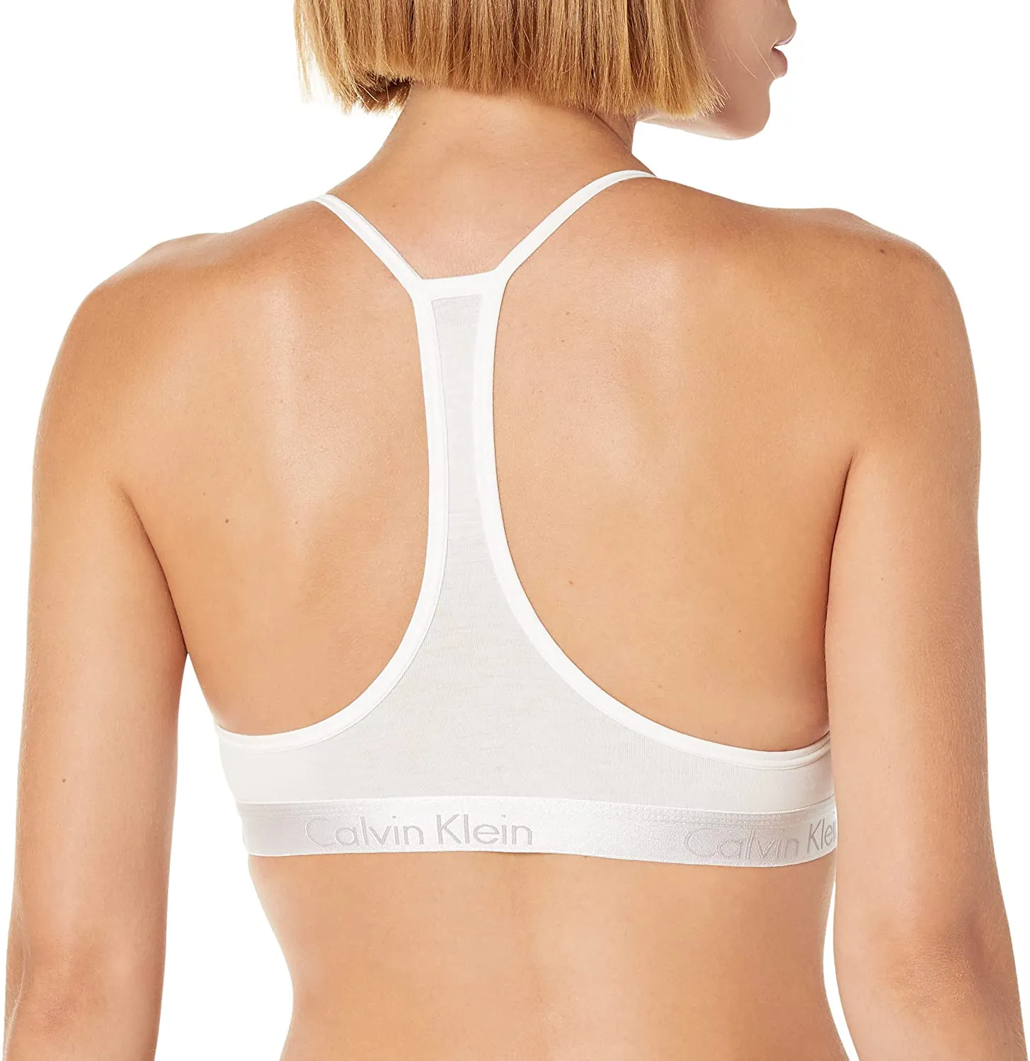Calvin Klein Women's Motive Cotton Lightly Lined Bralette