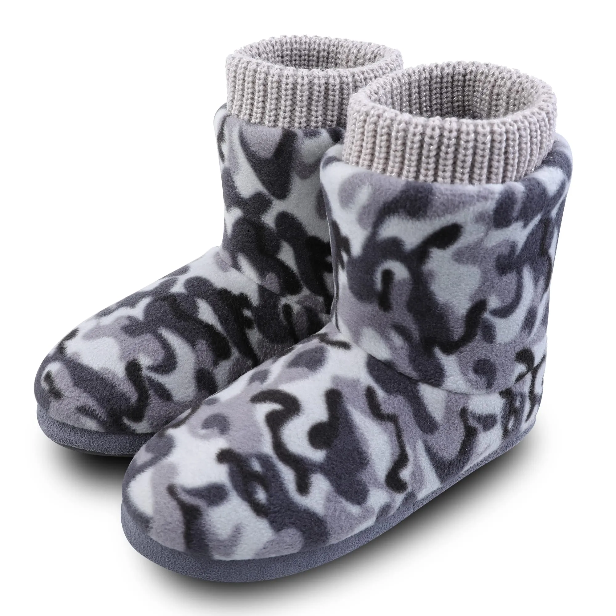 Cozy Faux Fleece Fuzzy Ankle Bootie Slippers Soft Plush Lining, Anti-Slip Sole, Comfortable Slip-on Design, Warm and Fuzzy, Indoor/Outdoor, Perfect for Cold Winter Days