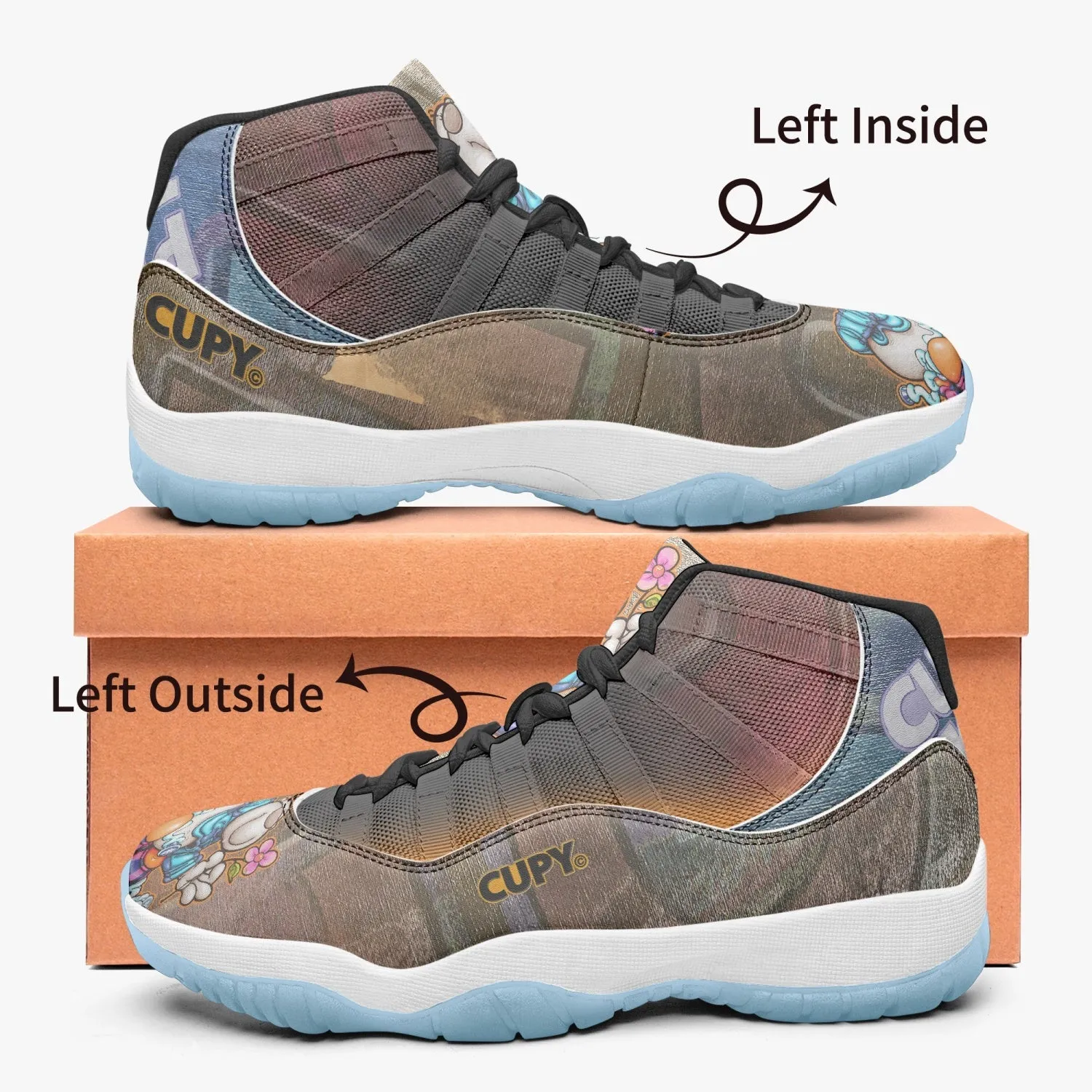 CUPY Basketball Sneakers -Blue Sole