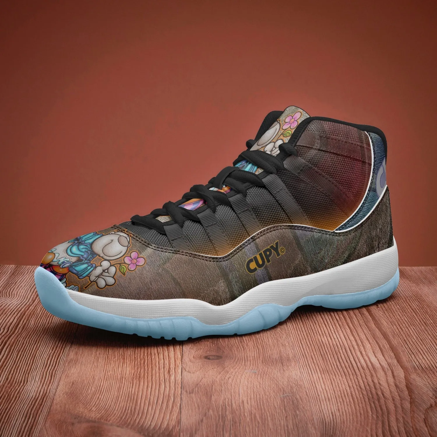 CUPY Basketball Sneakers -Blue Sole