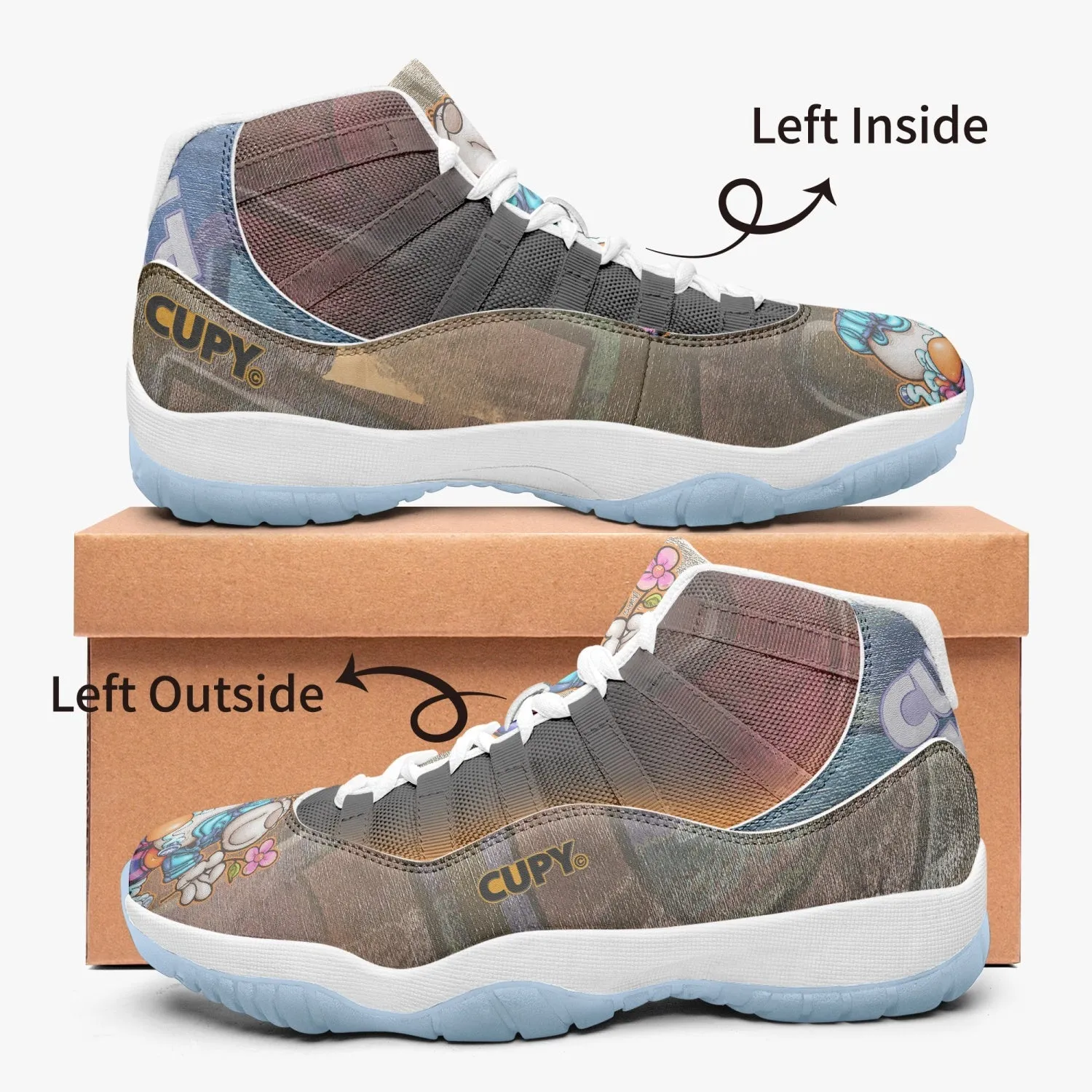 CUPY Basketball Sneakers -Blue Sole