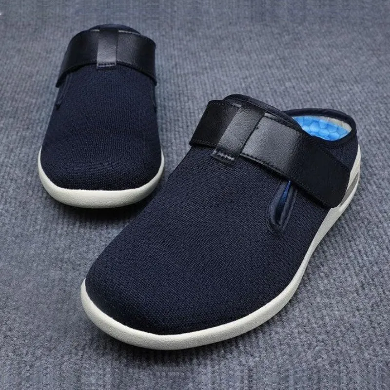 Cuzcare Orthopedic Shoes For Women Open Back Hook&loop Arch Support Slippers Spring Summer