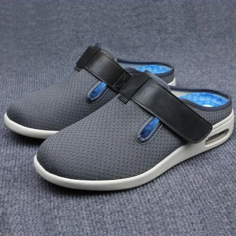 Cuzcare Orthopedic Shoes For Women Open Back Hook&loop Arch Support Slippers Spring Summer