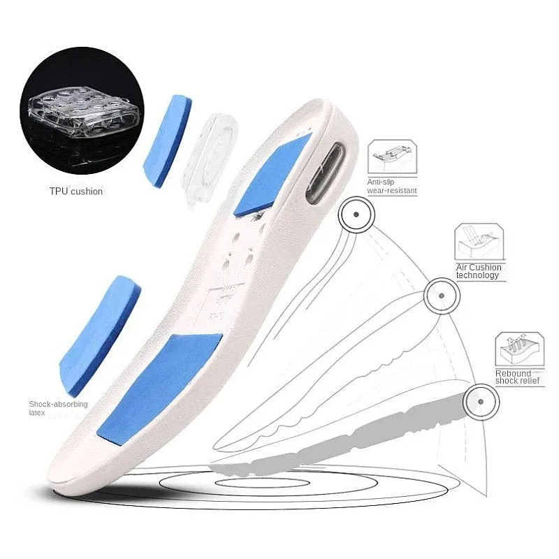 Cuzcare Orthopedic Shoes For Women Open Back Hook&loop Arch Support Slippers Spring Summer