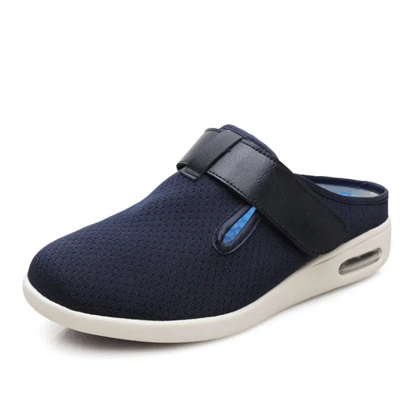 Cuzcare Orthopedic Shoes For Women Open Back Hook&loop Arch Support Slippers Spring Summer