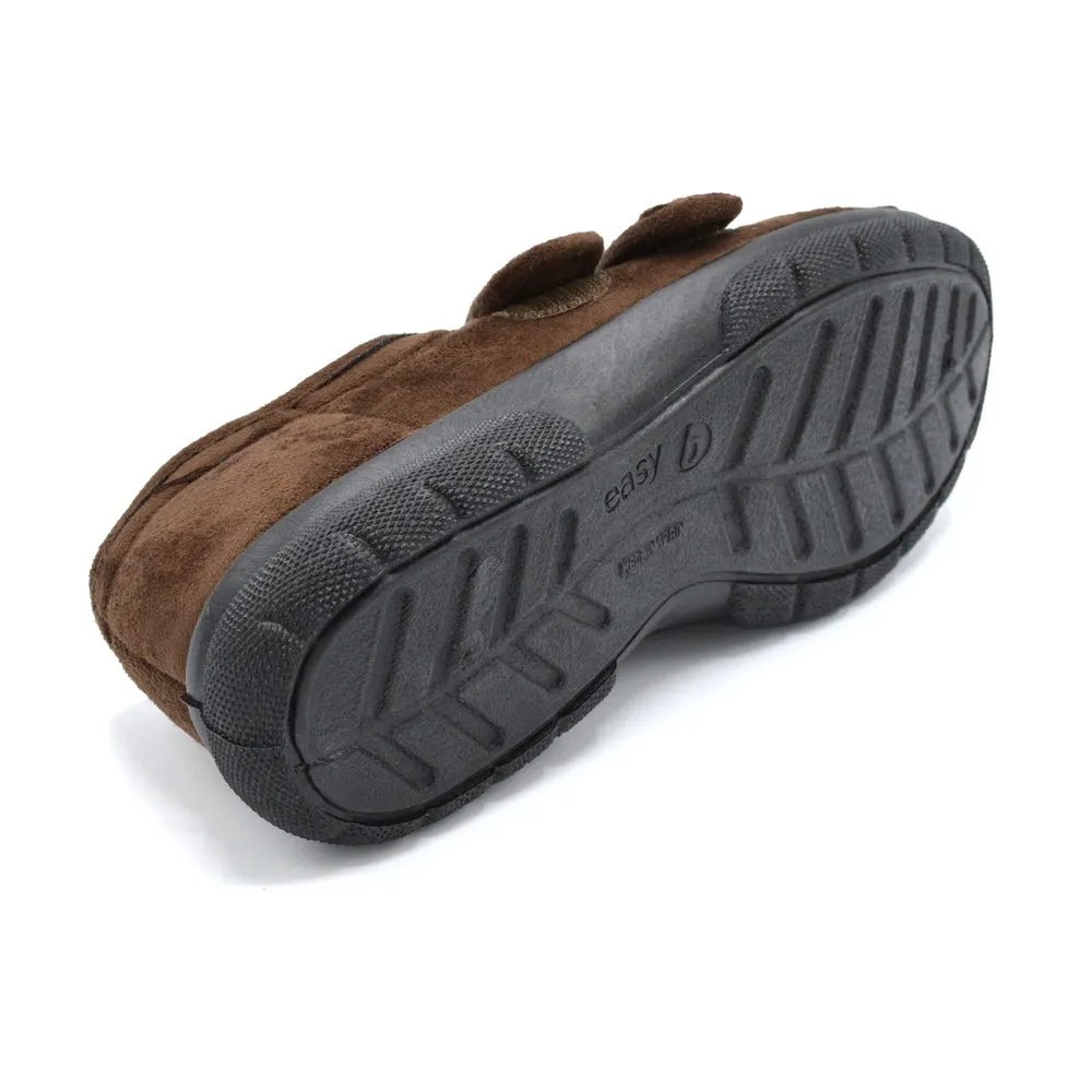 DB Joseph - Men's Extra Wide House Shoe - 2V and 6V Width Fittings - Brown