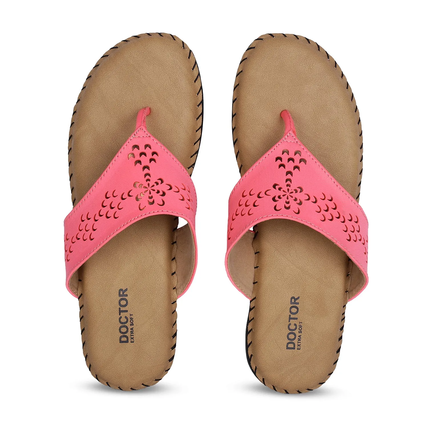 DOCTOR EXTRA SOFT ART-607 Women's Dr.Chappal For Ladies With Open Toe Style, Relaxing Footwear For Good Feet Health