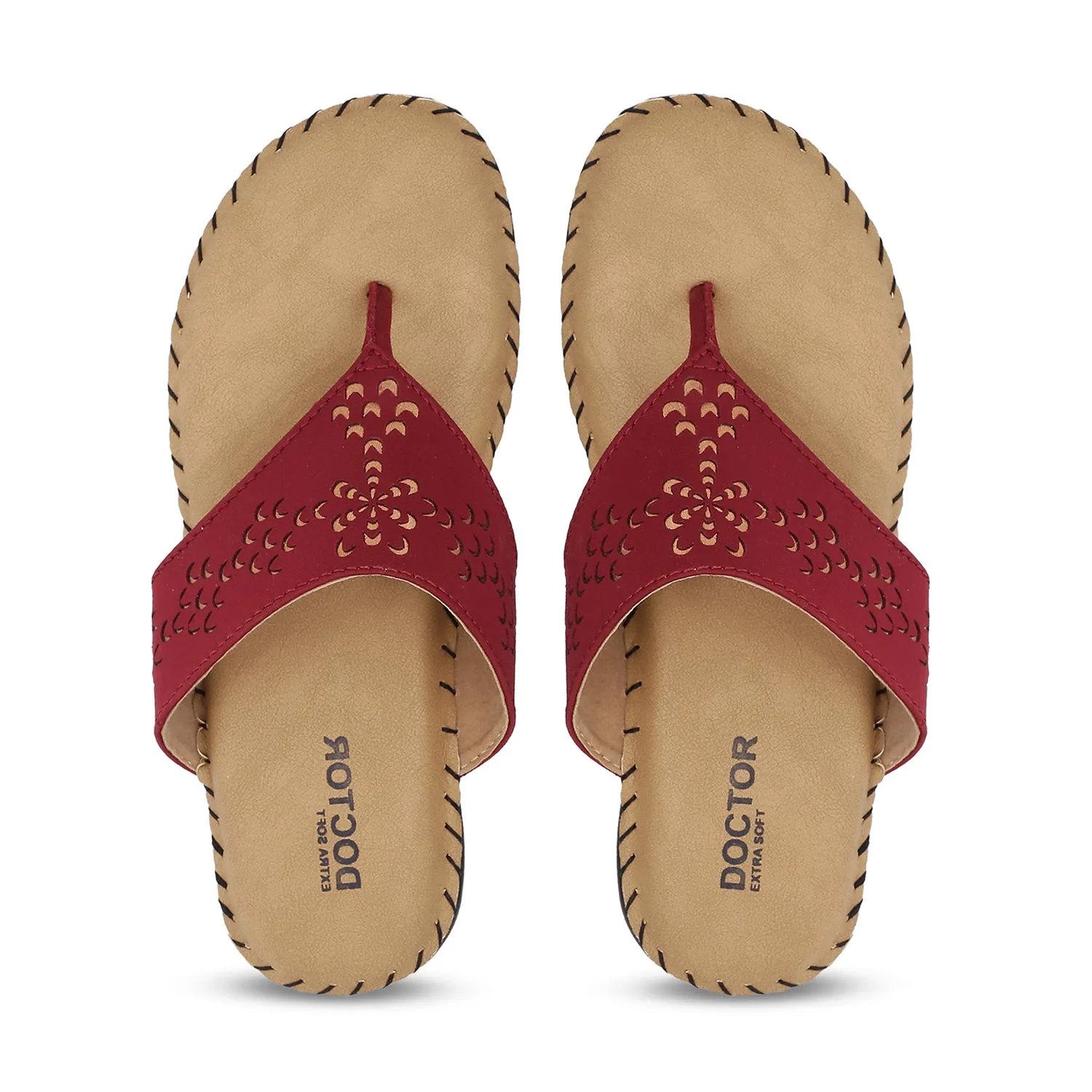 DOCTOR EXTRA SOFT ART-607 Women's Dr.Chappal For Ladies With Open Toe Style, Relaxing Footwear For Good Feet Health