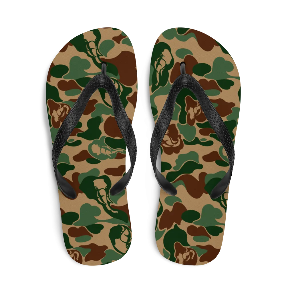 Elephant Camo All-Over Flip-Flops