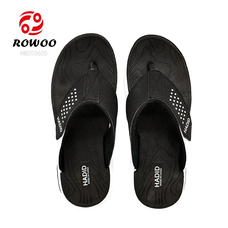 Factory Price Soft EVA Flip Flops Anti-slip Sport Thong Sandals Thick Bottom Air-cushion Men Summer Pool Shoes