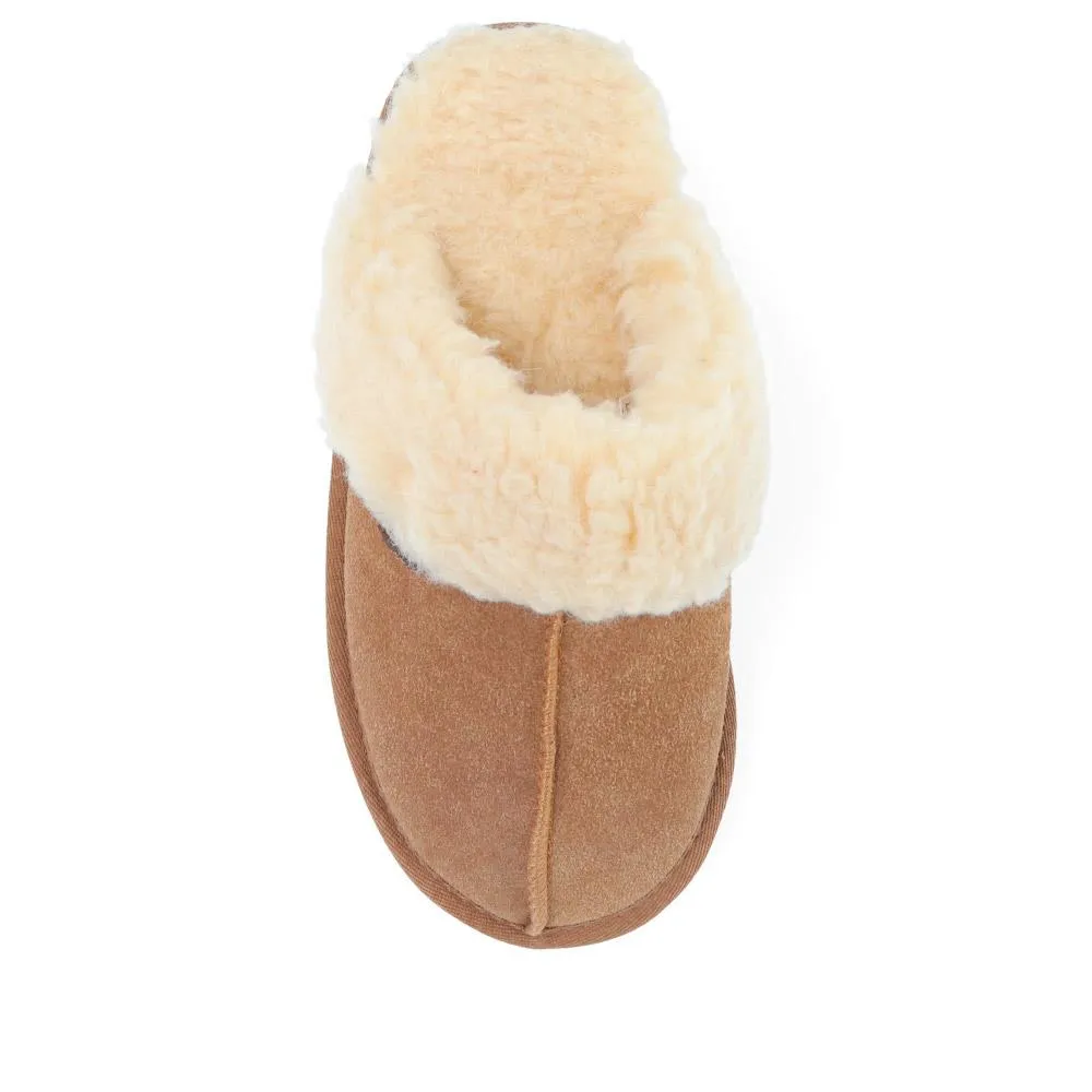 Faux-Fur-Lined Mule Slippers - EDNB40035 / 326 896