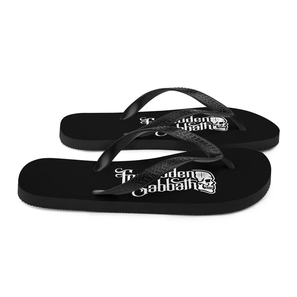 FORBIDDEN SABBATH LOGOFLIP-FLOPS