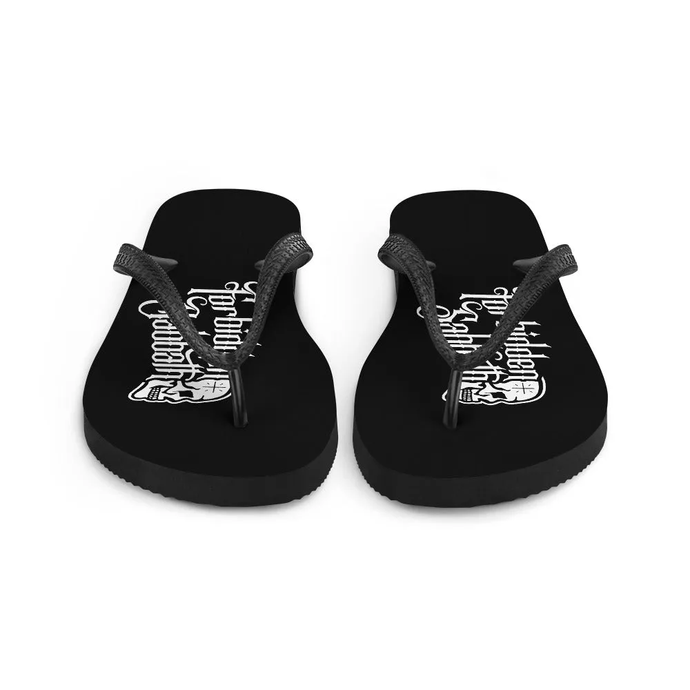 FORBIDDEN SABBATH LOGOFLIP-FLOPS