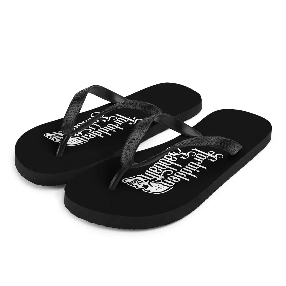 FORBIDDEN SABBATH LOGOFLIP-FLOPS