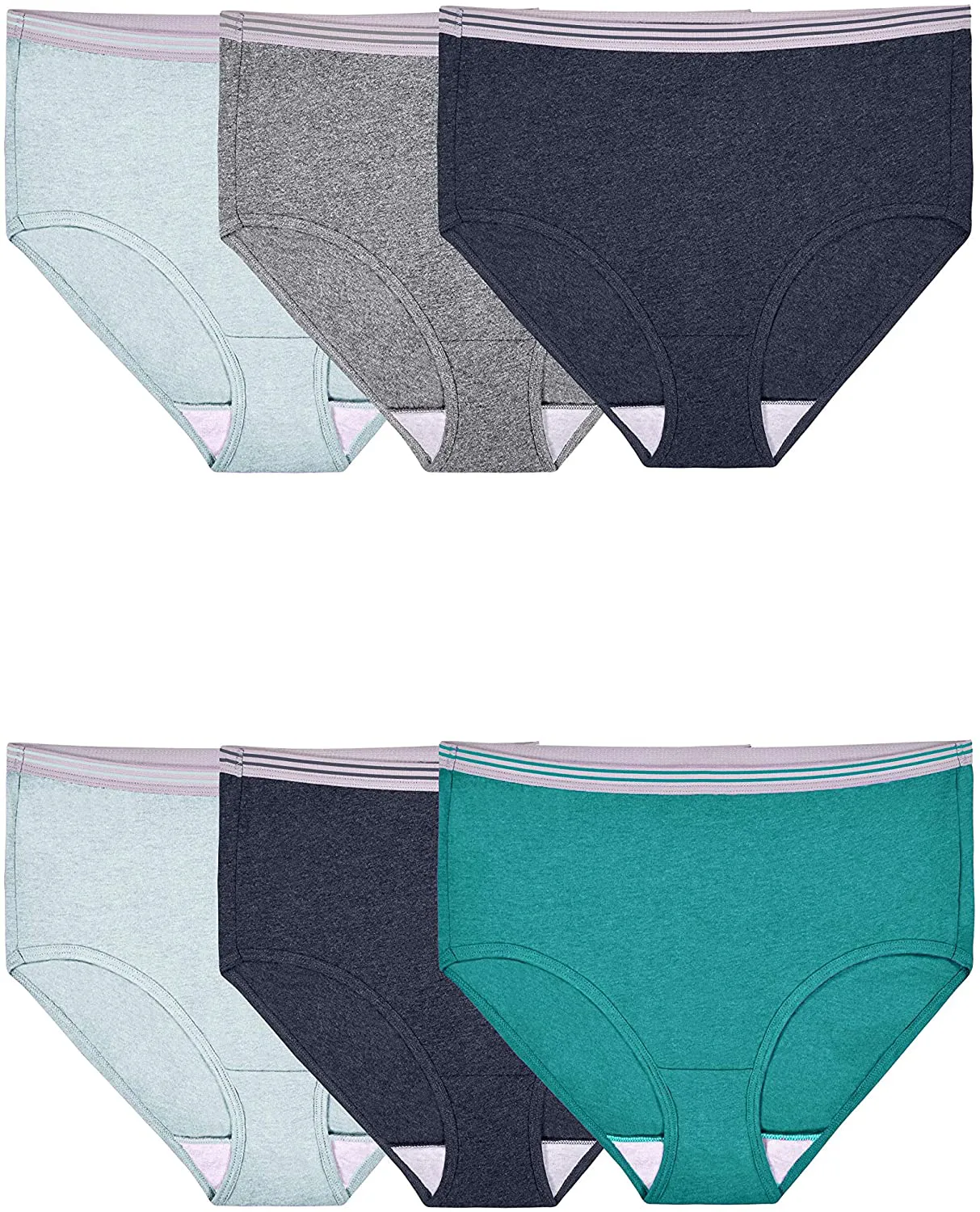 Fruit of the Loom Women's Tag Free Cotton Brief Panties (Regular & Plus Size)