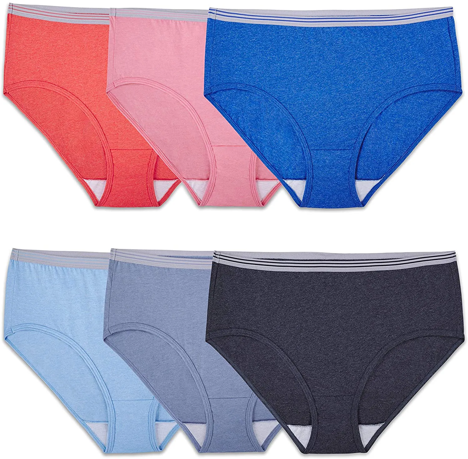 Fruit of the Loom Women's Tag Free Cotton Brief Panties (Regular & Plus Size)