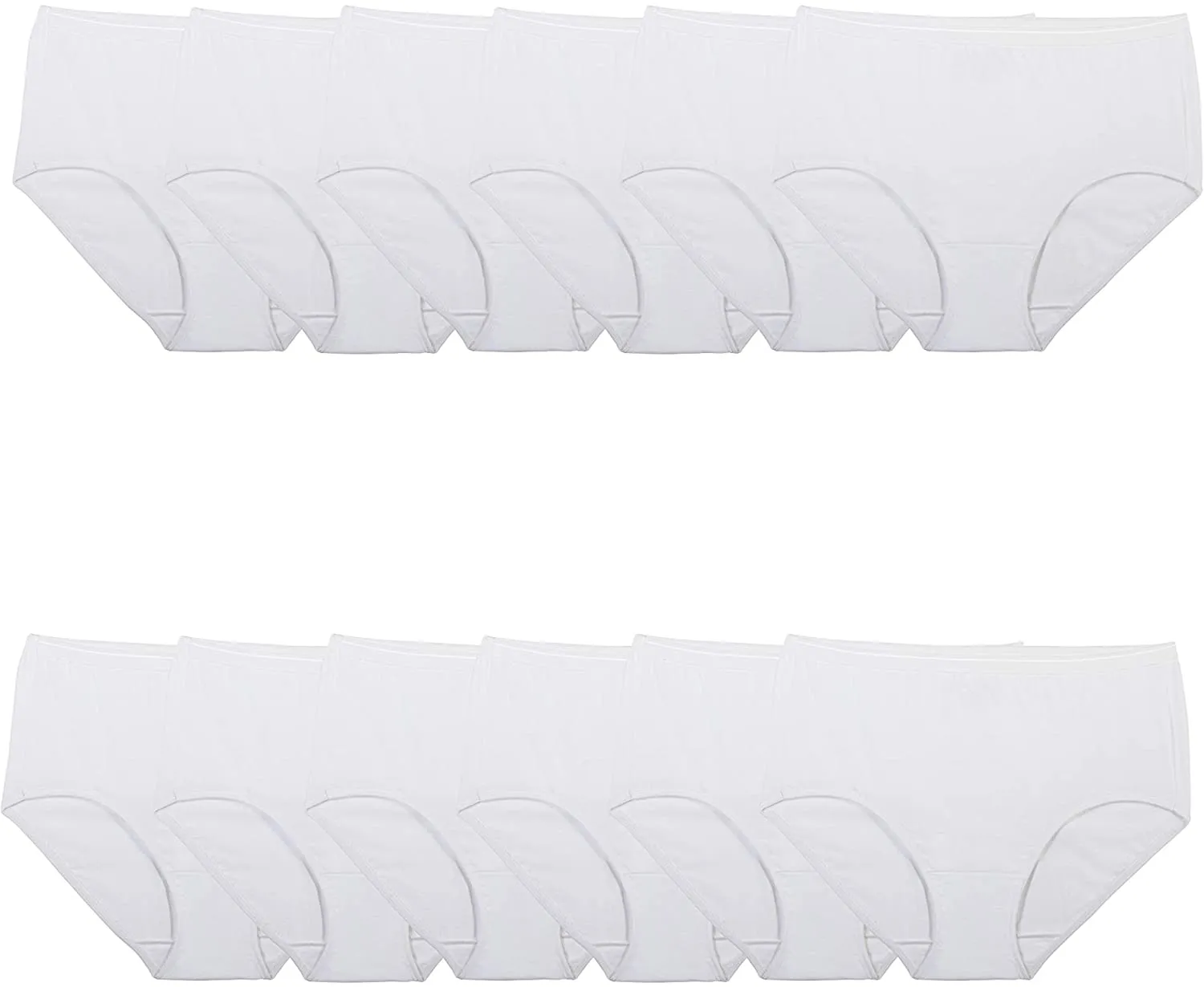 Fruit of the Loom Women's Tag Free Cotton Brief Panties (Regular & Plus Size)