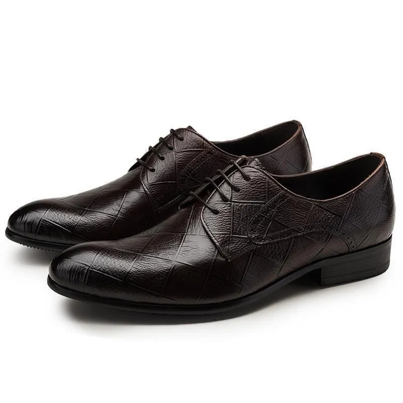 Genuine Leather Shoes For Men Fashion Oxford Shoes Mens Dress Shoes