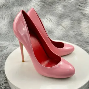 Glossy Pink Stiletto Pumps