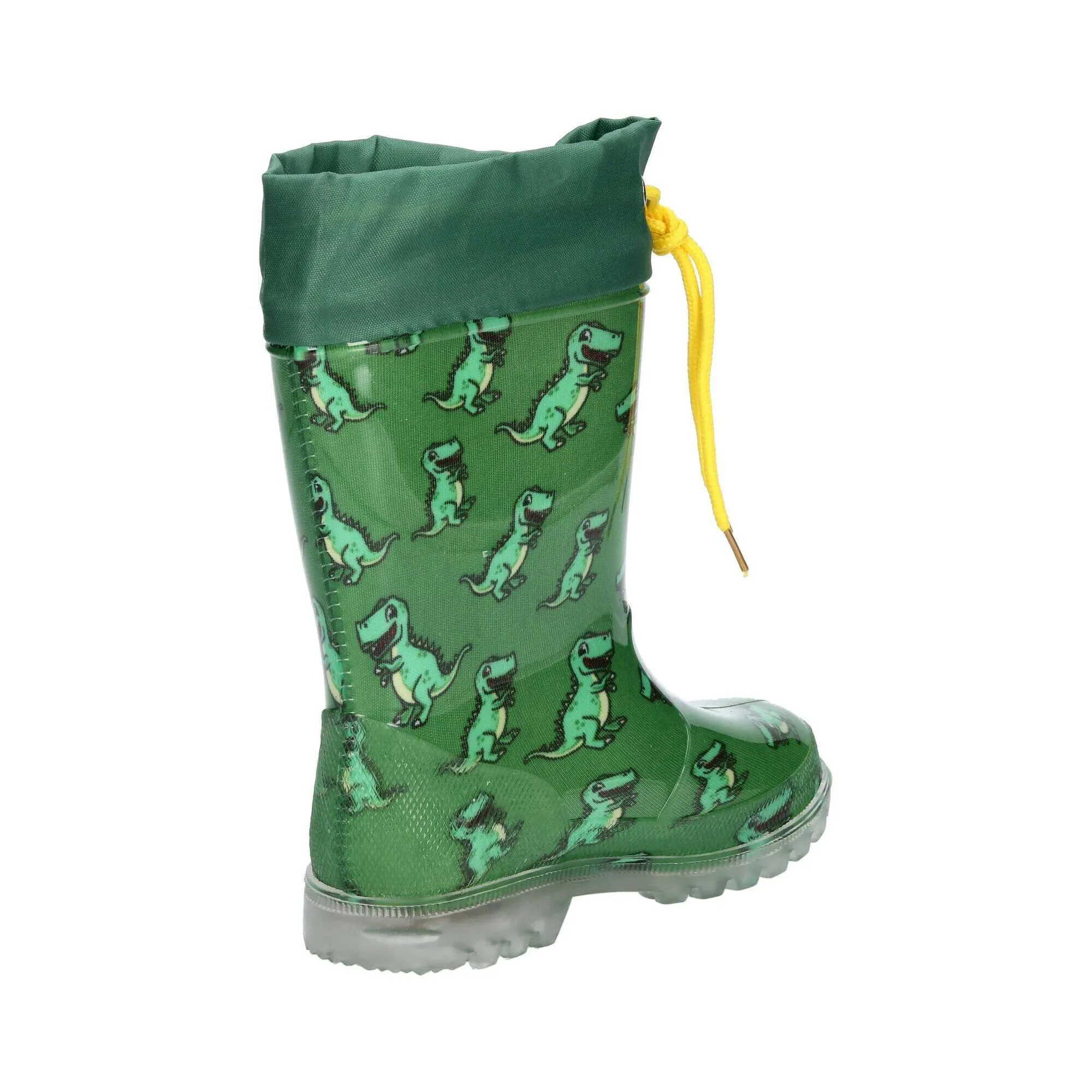 Green rubber boots Rubber boots for boys Power Blinky LICO, green