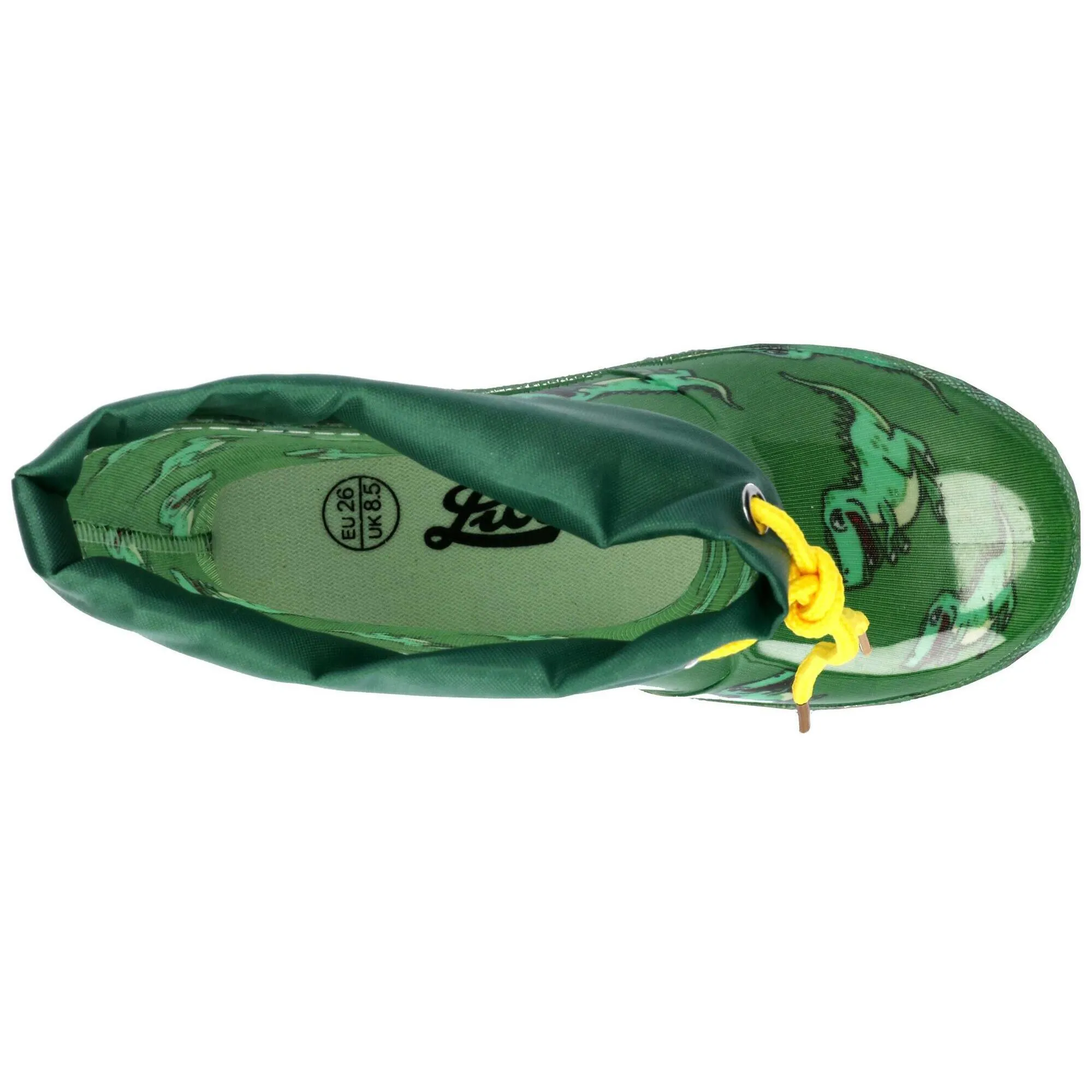 Green rubber boots Rubber boots for boys Power Blinky LICO, green