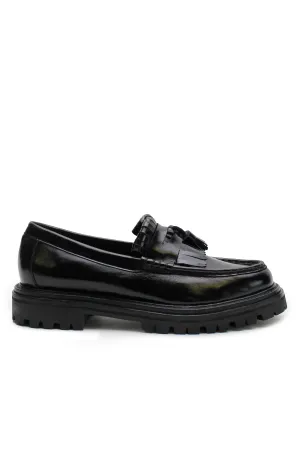 Isla Tassle Loafer Black