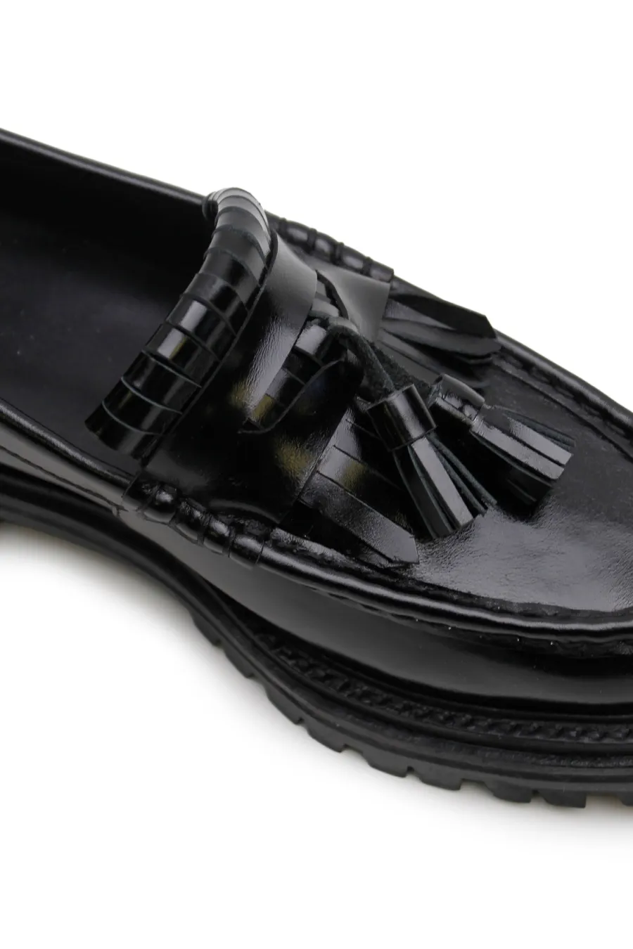 Isla Tassle Loafer Black
