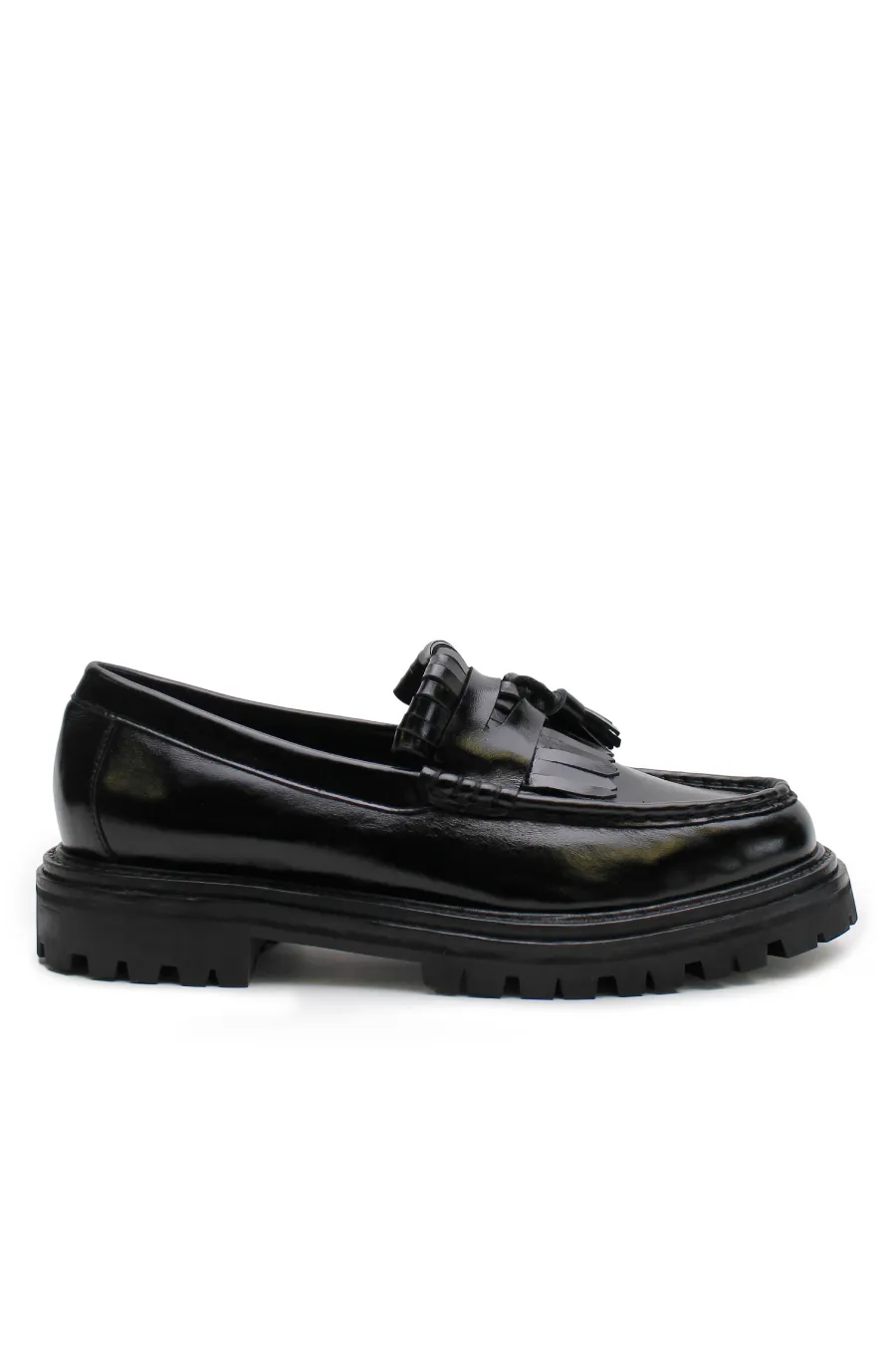 Isla Tassle Loafer Black