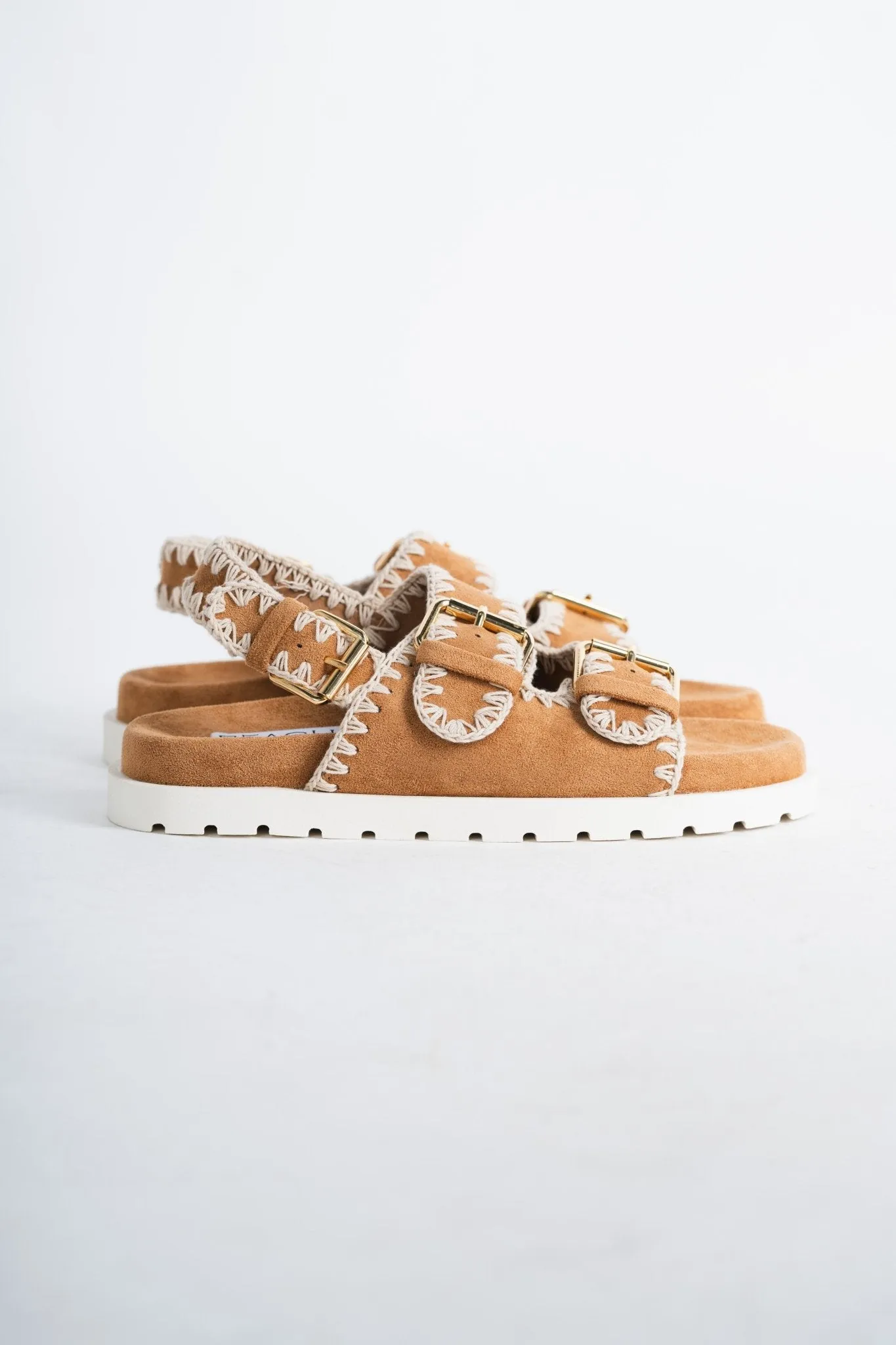 Koa sling back sandal chestnut