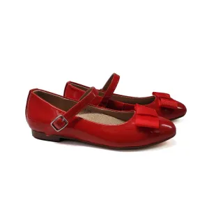 Mamelina Classic Red Patent Bow Mary Jane 62061