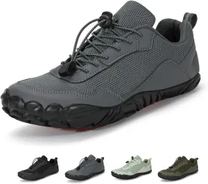 Men Mesh Minimalist Barefoot Beach Shoes Drawstring Lace Up Athletic Hiking Shoes Quick Dry Water Shoes for Swimming Water Yoga Surf Outdoor Sports