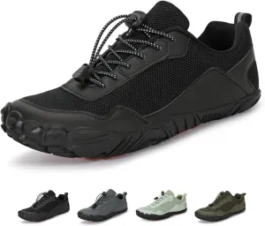 Men Mesh Minimalist Barefoot Beach Shoes Drawstring Lace Up Athletic Hiking Shoes Quick Dry Water Shoes for Swimming Water Yoga Surf Outdoor Sports