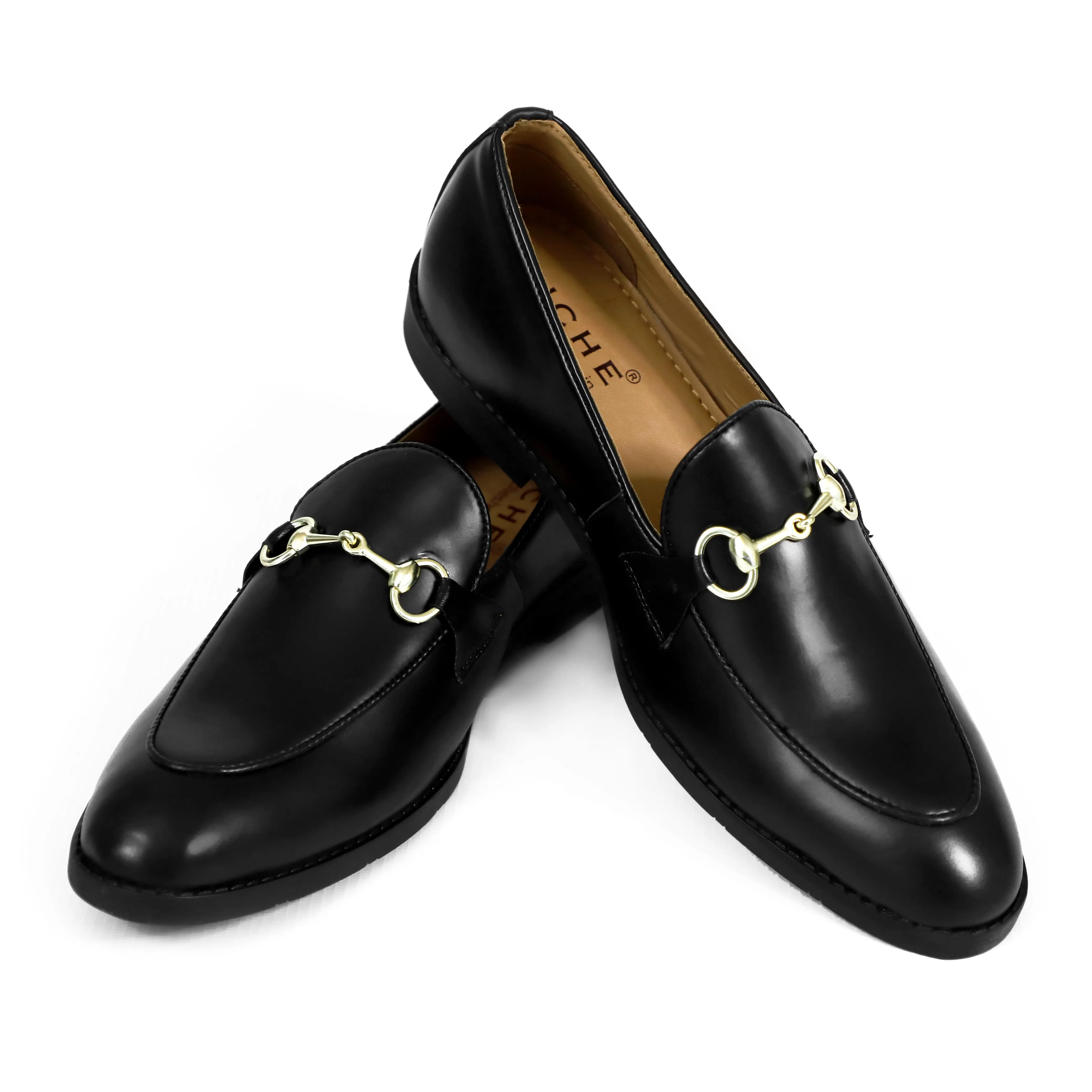 NICHE Black Horsebit Loafers