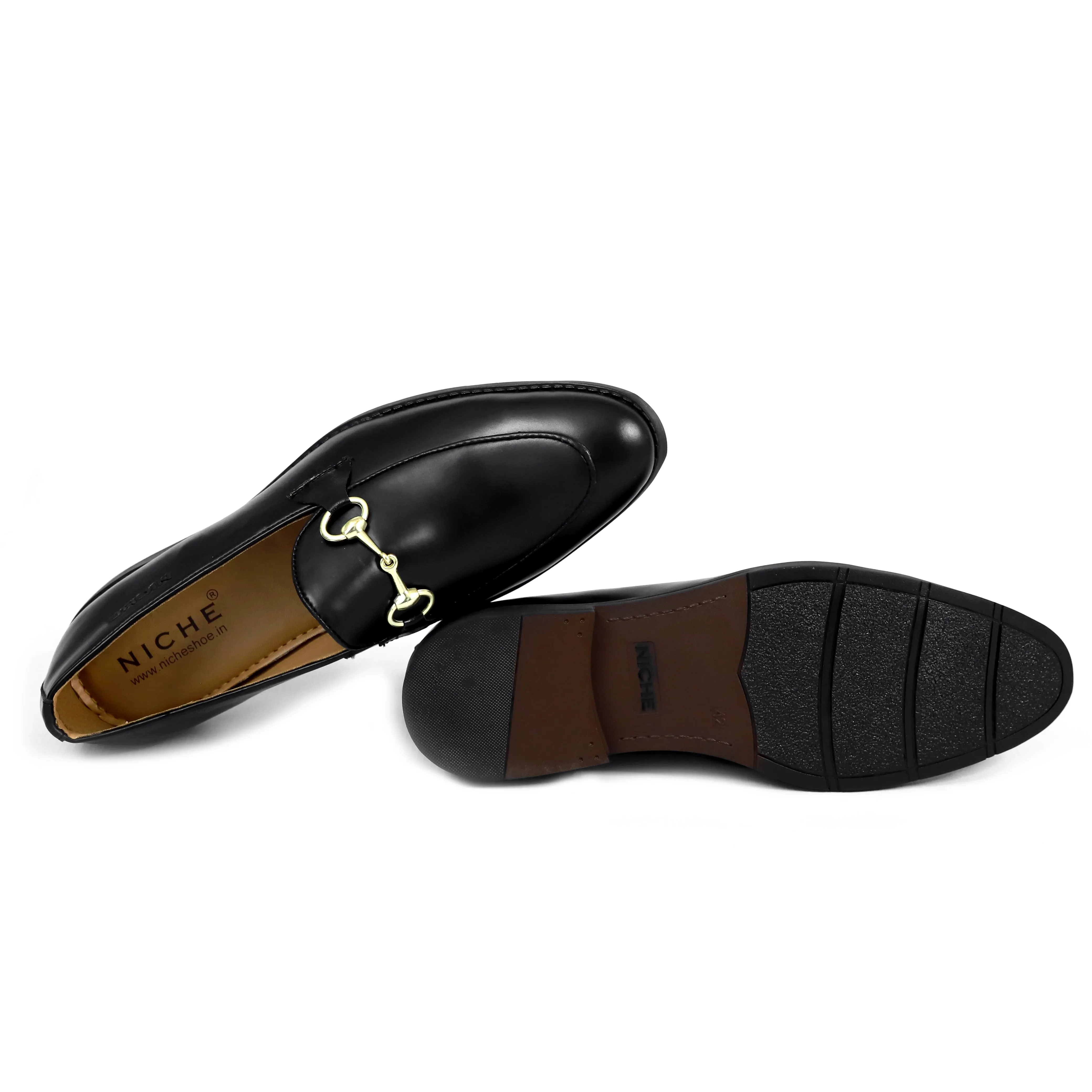 NICHE Black Horsebit Loafers