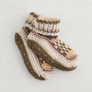 Northern Isles Knit Bootie Slipper | Lemon - Clearance