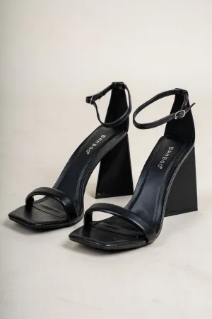 Premier one band chunky heel black