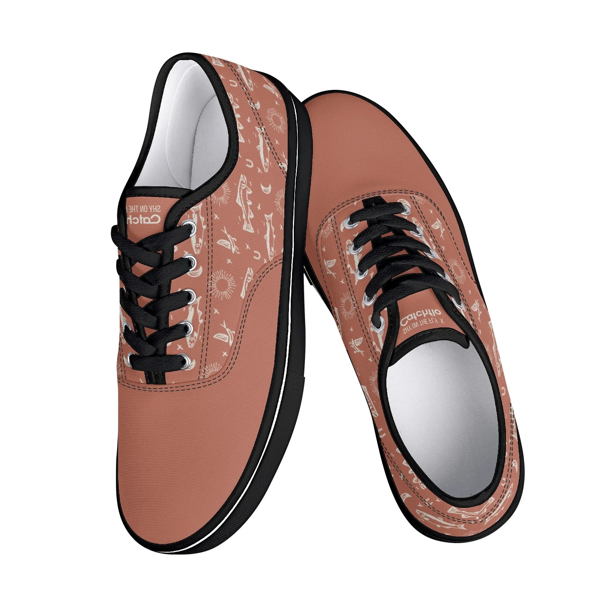 (QUICK SHIP) Womens Shyanne Orvis   Catchflo Untamed Canvas Boat Shoe (dusty rose)