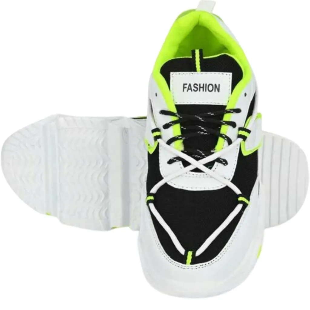 Reflecting Laces Around Running Sports Shoes For Men