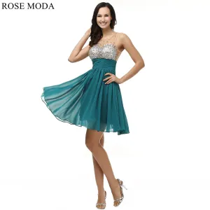 Rosemoda Short Crystal Chiffon Prom Dress