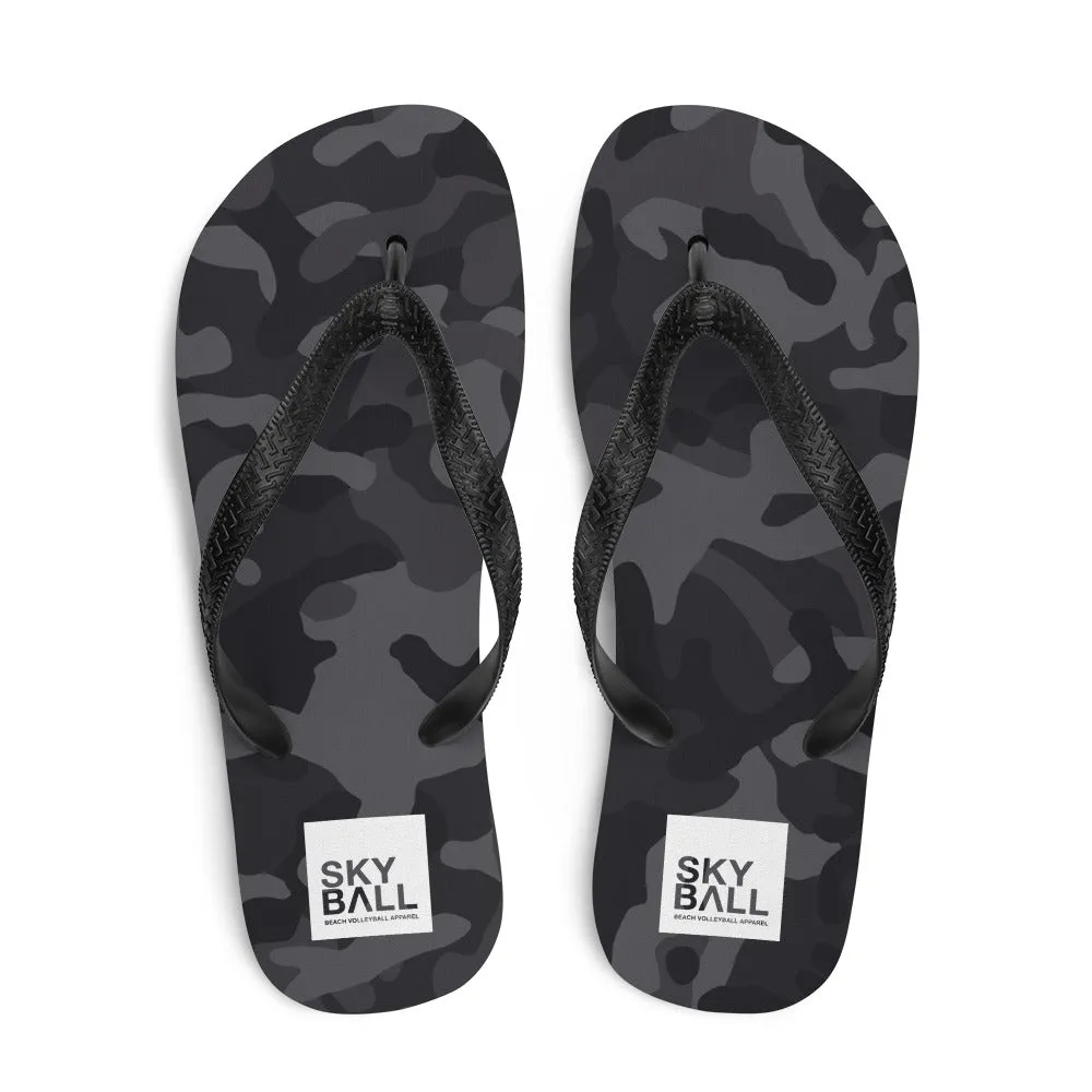 Skyball Beach Volleyball Apparel - Boardwalk Flip-Flops - Full Patch / Multicam